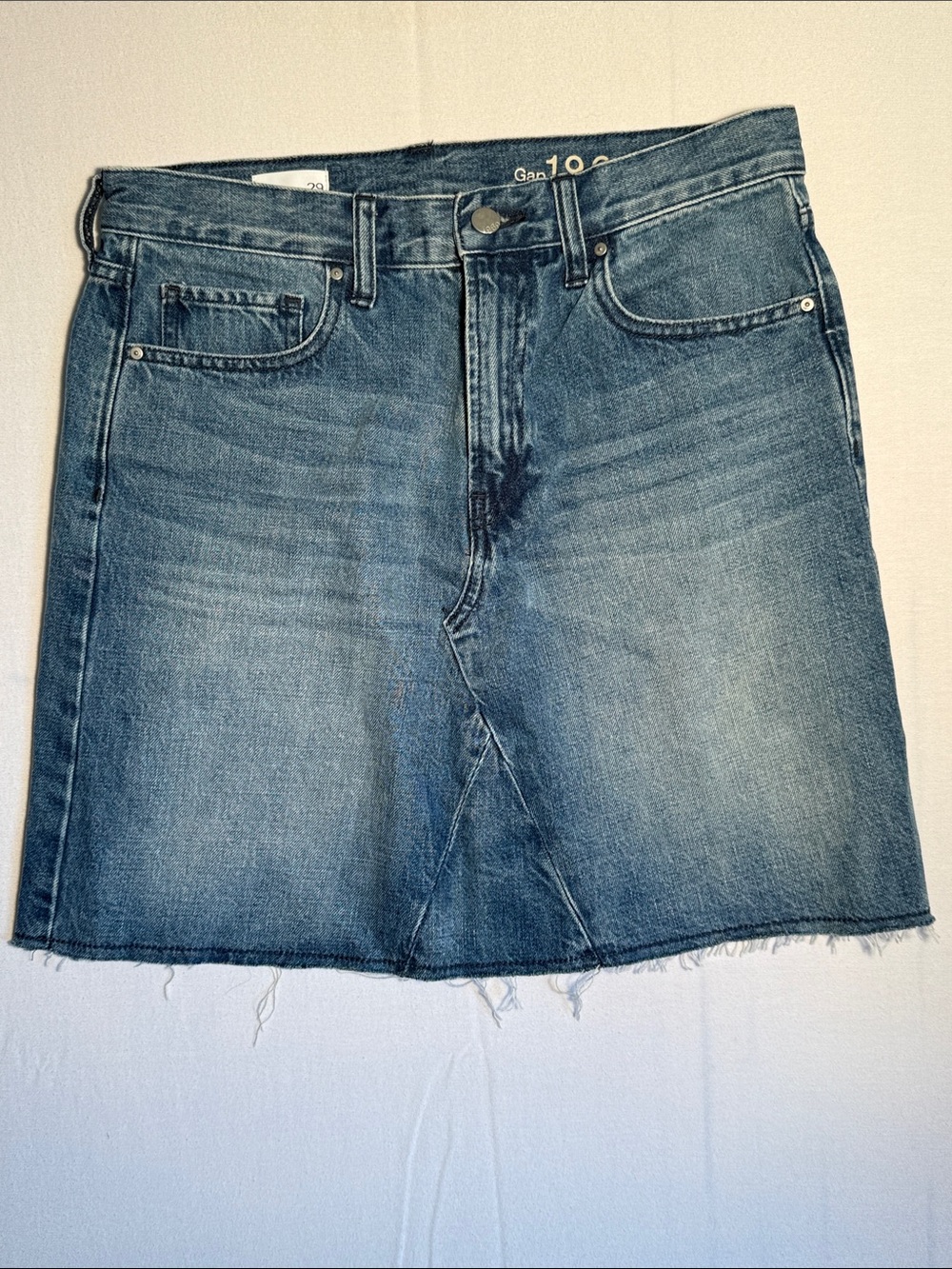 GAP Premium Denim 1969 Jean Mini Skirt Size 29
